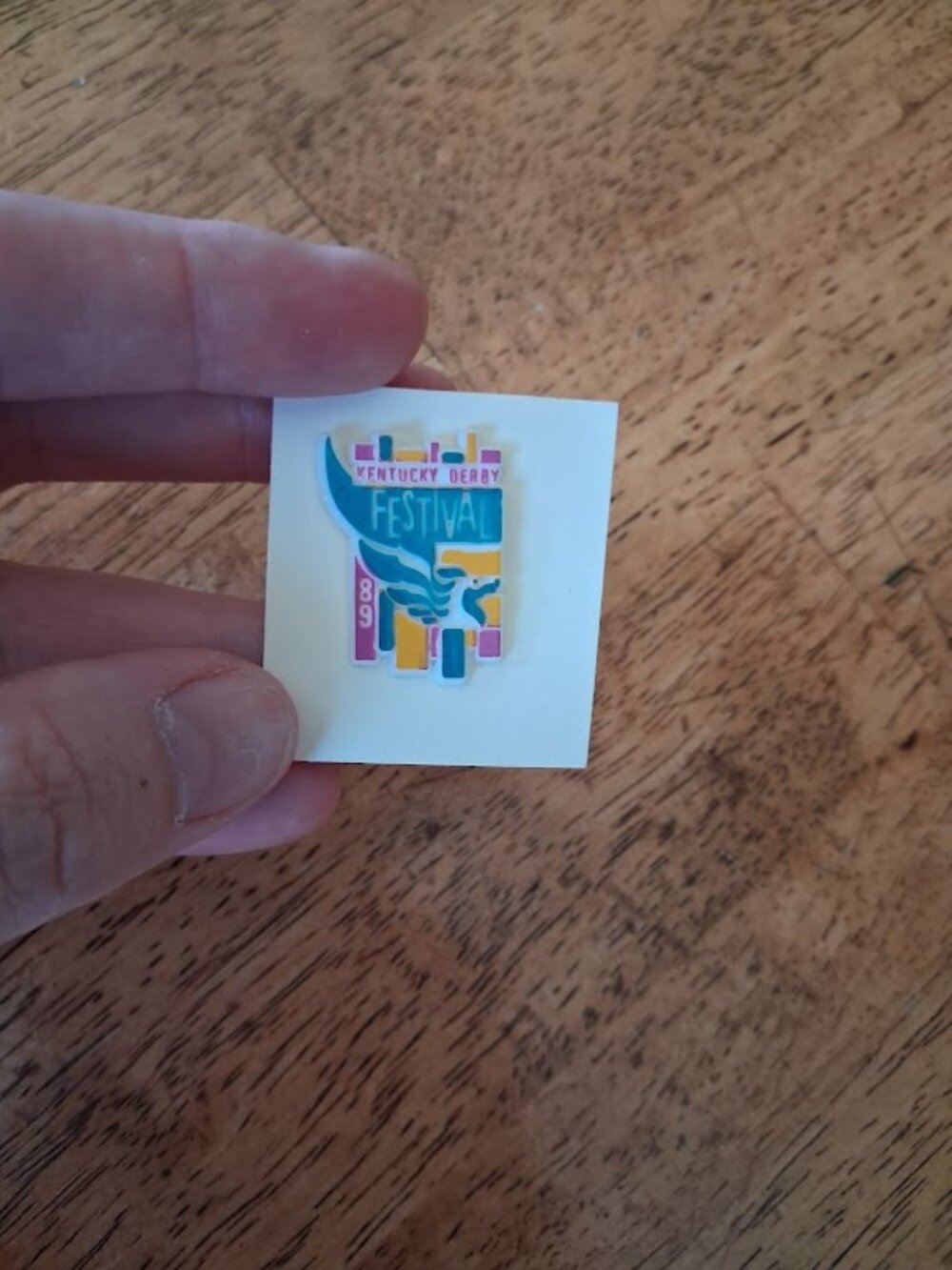 Vintage 1989 Kentucky Derby Festival pin